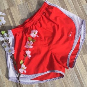 Red & White Athletic Shorts